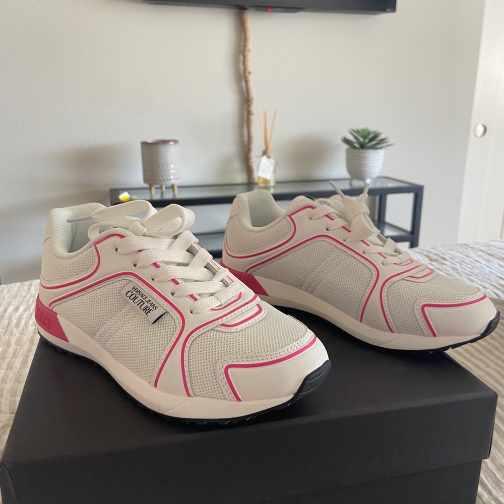 Versace Pink and White sneakers